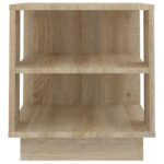 Table basse chêne sonoma 40x40x43 cm bois d'ingénierie – Image 4