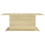 Table basse chêne sonoma 102x55,5x40 cm bois d'ingénierie – Image 3