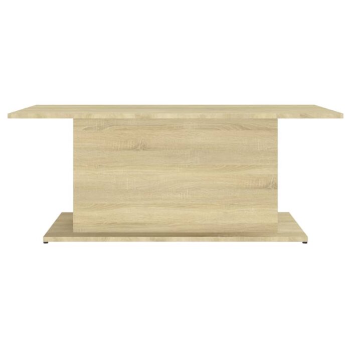 Table basse chêne sonoma 102x55,5x40 cm bois d'ingénierie – Image 3