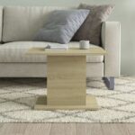 Table basse chêne sonoma 55,5x55,5x40 cm bois d'ingénierie – Image 2