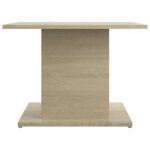 Table basse chêne sonoma 55,5x55,5x40 cm bois d'ingénierie – Image 3