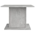 Table basse gris béton 55,5x55,5x40 cm bois d'ingénierie – Image 4