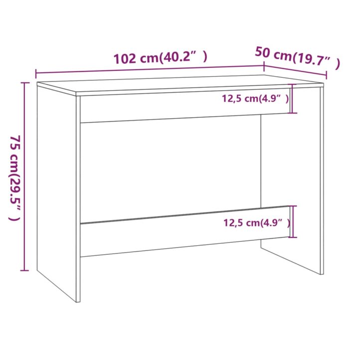 Ensemble à manger 3 pcs Sonoma gris Bois d'ingénierie – Image 8