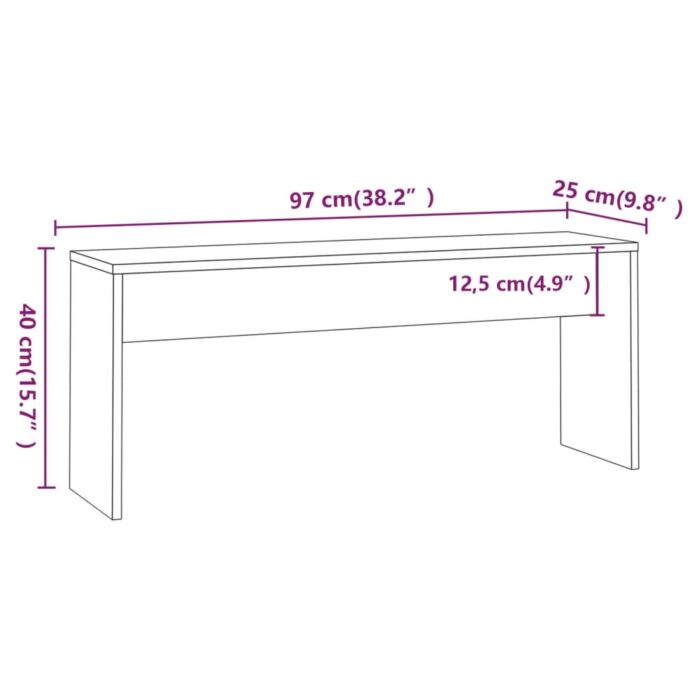 Ensemble à manger 3 pcs Sonoma gris Bois d'ingénierie – Image 9