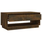 Table basse Chêne fumé 102,5x55x44 cm Bois d'ingénierie – Image 3