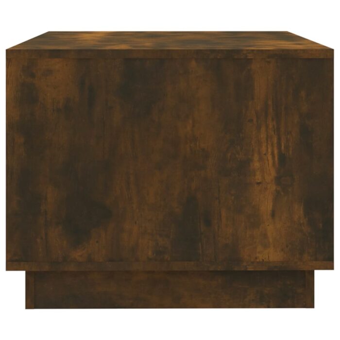 Table basse Chêne fumé 102,5x55x44 cm Bois d'ingénierie – Image 6
