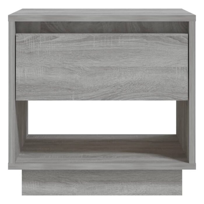 Table de chevet Sonoma gris 45x34x44 cm bois d'ingénierie – Image 3