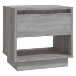 Tables de chevet 2 pcs Sonoma gris 45x34x44cm Bois d'ingénierie – Image 3