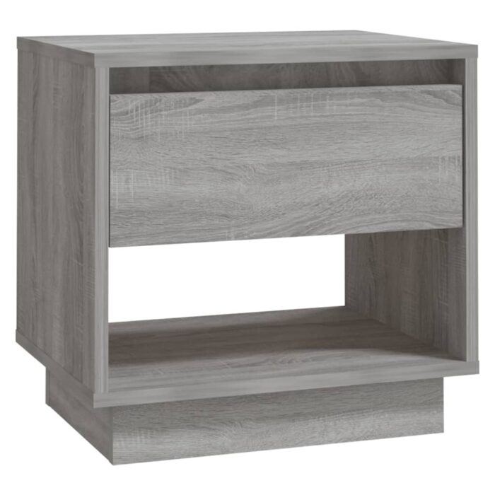 Tables de chevet 2 pcs Sonoma gris 45x34x44cm Bois d'ingénierie – Image 3