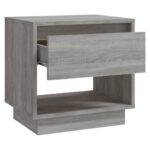 Tables de chevet 2 pcs Sonoma gris 45x34x44cm Bois d'ingénierie – Image 4