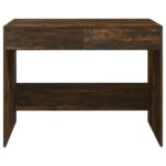 Bureau Chêne fumé 101x50x76,5 cm Aggloméré – Image 3