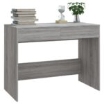 Bureau sonoma gris 101x50x76,5 cm bois d'ingénierie – Image 2