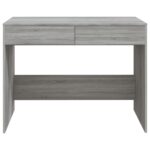 Bureau sonoma gris 101x50x76,5 cm bois d'ingénierie – Image 3