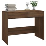 Bureau Chêne marron 101x50x76,5 cm Bois d'ingénierie – Image 2