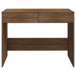 Bureau Chêne marron 101x50x76,5 cm Bois d'ingénierie – Image 3