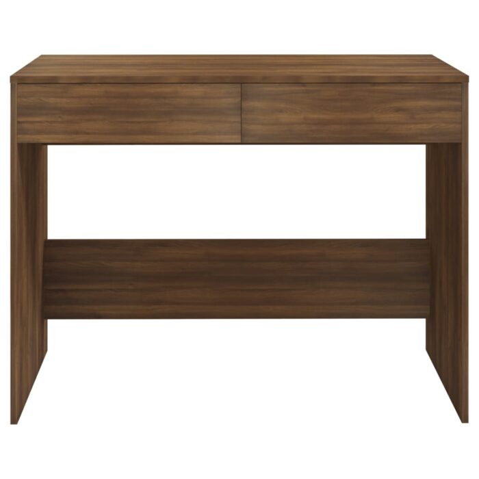 Bureau Chêne marron 101x50x76,5 cm Bois d'ingénierie – Image 3