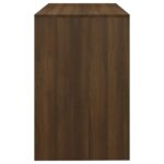Bureau Chêne marron 101x50x76,5 cm Bois d'ingénierie – Image 4