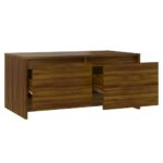 Table basse Chêne marron 90x50x41,5 cm Bois d'ingénierie – Image 5