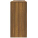 Table console chêne marron 100x35x76,5 cm bois d'ingénierie – Image 5