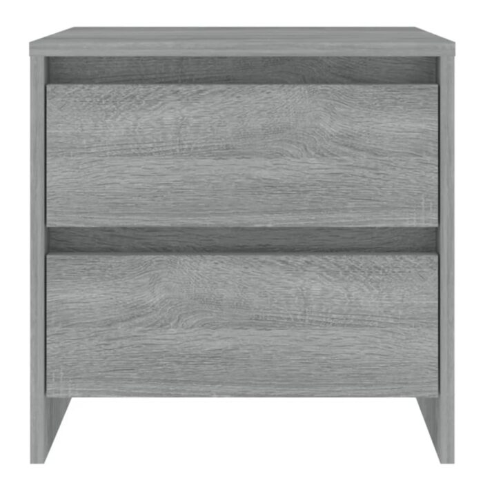 Table de chevet sonoma gris 45x34,5x44,5 cm bois d’ingénierie – Image 3