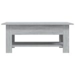 Table basse sonoma gris 102x55x42 cm bois d'ingénierie – Image 3