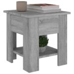 Table basse Sonoma gris 40x40x42 cm Bois d'ingénierie – Image 2