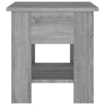 Table basse Sonoma gris 40x40x42 cm Bois d'ingénierie – Image 3