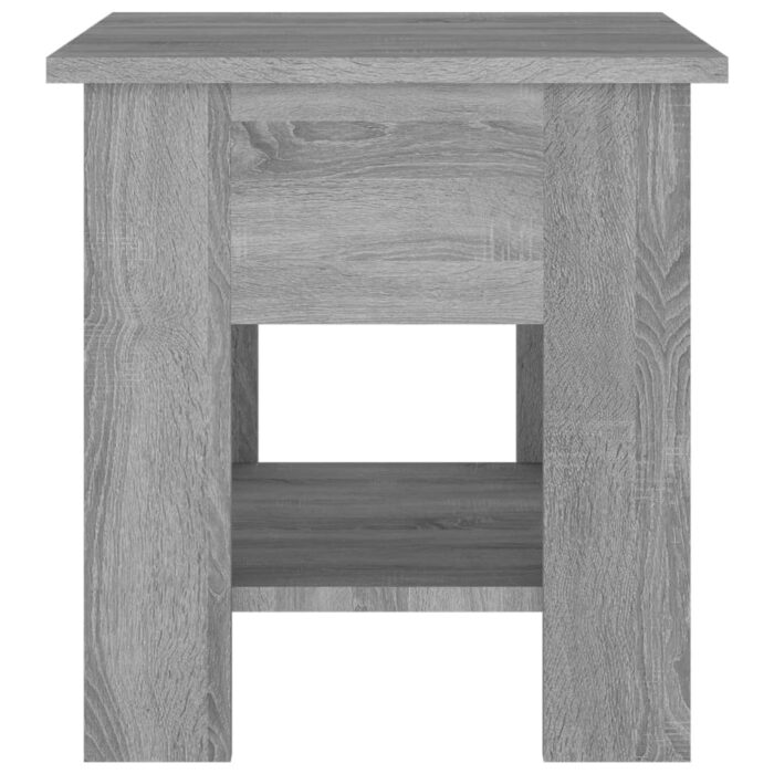 Table basse Sonoma gris 40x40x42 cm Bois d'ingénierie – Image 3