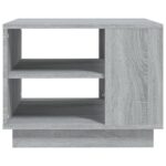 Table basse sonoma gris 55x55x43 cm bois d'ingénierie – Image 3