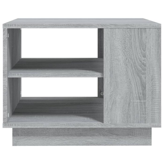 Table basse sonoma gris 55x55x43 cm bois d'ingénierie – Image 3