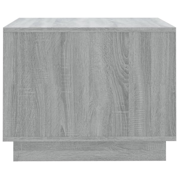 Table basse sonoma gris 55x55x43 cm bois d'ingénierie – Image 4