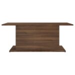 Table basse chêne marron 102x55,5x40 cm bois d'ingénierie – Image 3