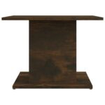 Table basse chêne fumé 55,5x55,5x40 cm bois d'ingénierie – Image 3