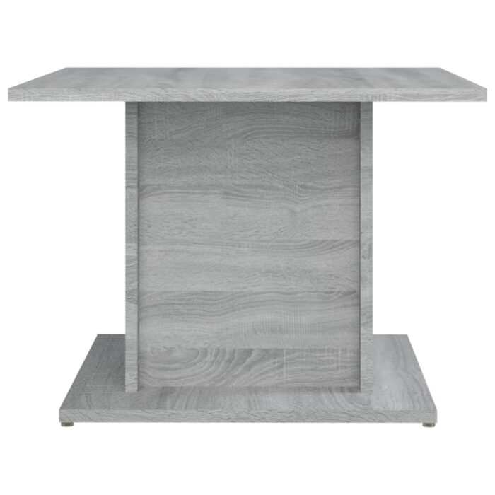 Table basse sonoma gris 55,5x55,5x40 cm bois d'ingénierie – Image 4
