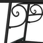 Banc tour d'arbre 110 cm Noir Acier – Image 3