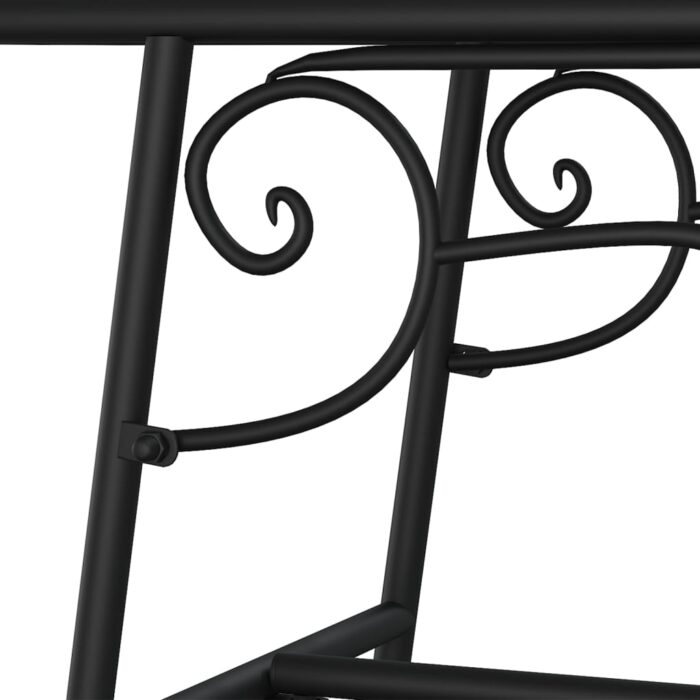 Banc tour d'arbre 110 cm Noir Acier – Image 3
