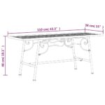 Banc tour d'arbre 110 cm Noir Acier – Image 4