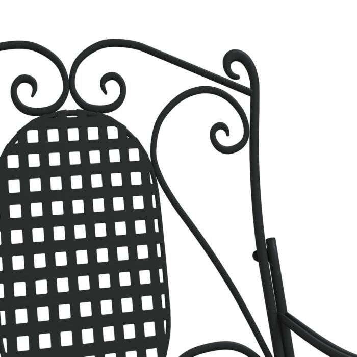 Banc à bascule 84 cm noir acier – Image 5