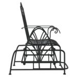 Banc coulissant 61 cm Noir Acier – Image 2