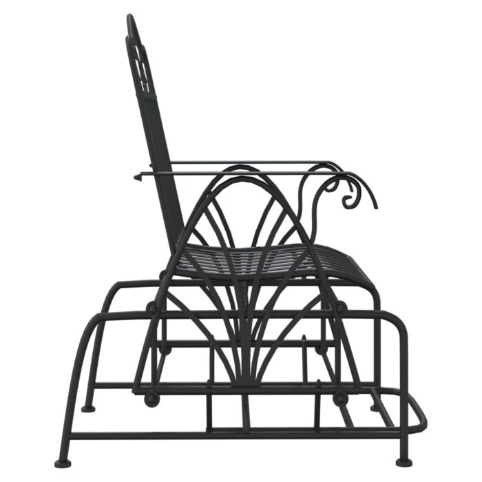 Banc coulissant 61 cm Noir Acier – Image 2