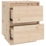 Tables de chevet 2 pcs 40x35x50 cm Bois de pin solide – Image 6