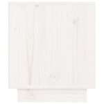 Tables de chevet 2 pcs Blanc 40x34x40 cm Bois de pin solide – Image 5