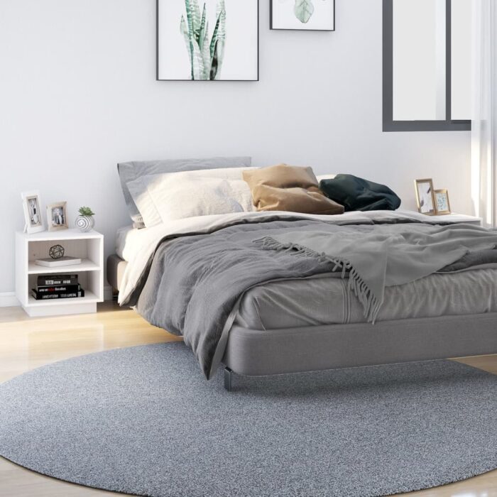 Tables de chevet 2 pcs Blanc 40x34x40 cm Bois de pin solide – Image 1