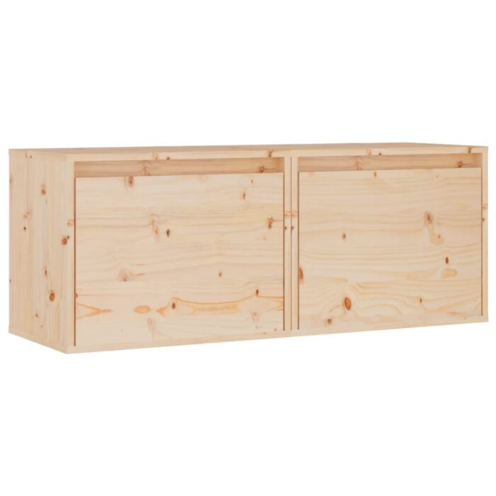Armoires murales 2 pcs 45x30x35 cm Bois de pin massif – Image 3