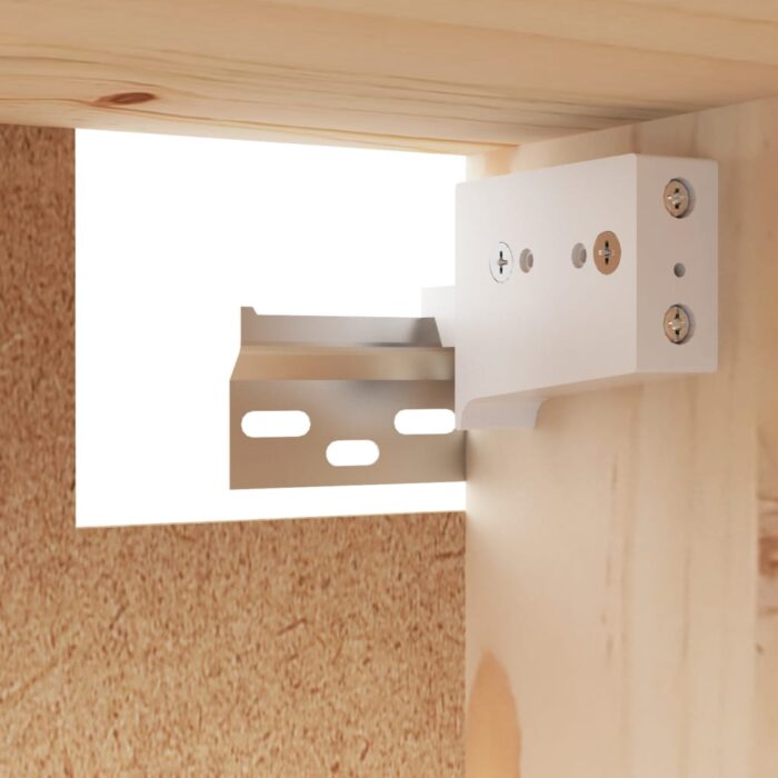 Armoires murales 2 pcs 45x30x35 cm Bois de pin massif – Image 8