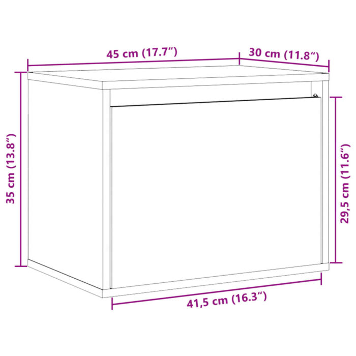 VXL8720286840290_g_en_hd_10.jpg Armoire murale Blanc 45x30x35 cm Bois de pin massif – Image 10
