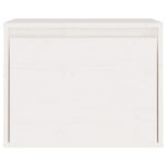 Armoire murale Blanc 45x30x35 cm Bois de pin massif – Image 3