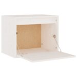 Armoire murale Blanc 45x30x35 cm Bois de pin massif – Image 5