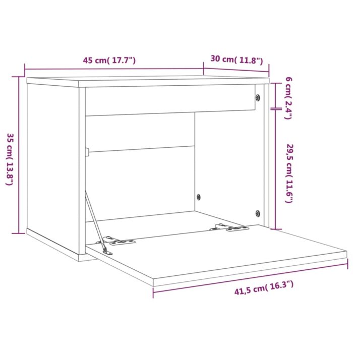 VXL8720286840290_g_en_hd_9.jpg Armoire murale Blanc 45x30x35 cm Bois de pin massif – Image 9