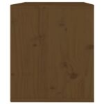 Armoire murale Marron miel 45x30x35 cm Bois de pin massif – Image 4